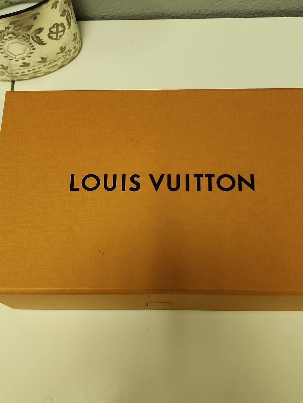 Louis Vuitton Box - Orange with Black Logo